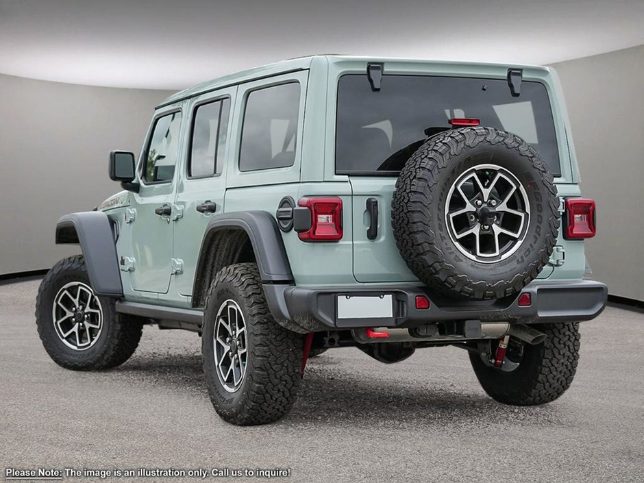 2024 Jeep Wrangler RUBICON IN EARL GREY EQUIPPED WITH A 3.6L V6 , 8SPD TF AUTO , 4X4 , 17INCH RIMS , FREEDOM HARDTOP , REMOTE START , HEATED SEATS-3