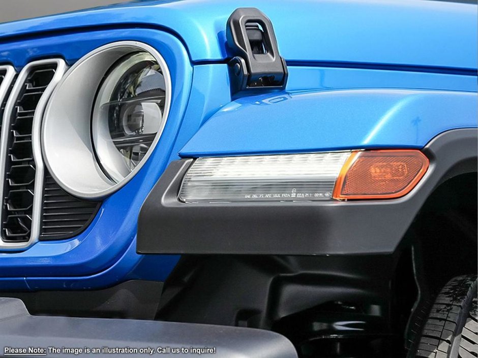 2024 Jeep Wrangler SAHARA IN HYDRO BLUE EQUIPPED WITH A 3.6L V6 , 4X4 , 8SPD TF AUTO , 4X4 , MCKINLEY LEATHER SEATS , SAFETY GROUP , 18INCH RIMS ,-9