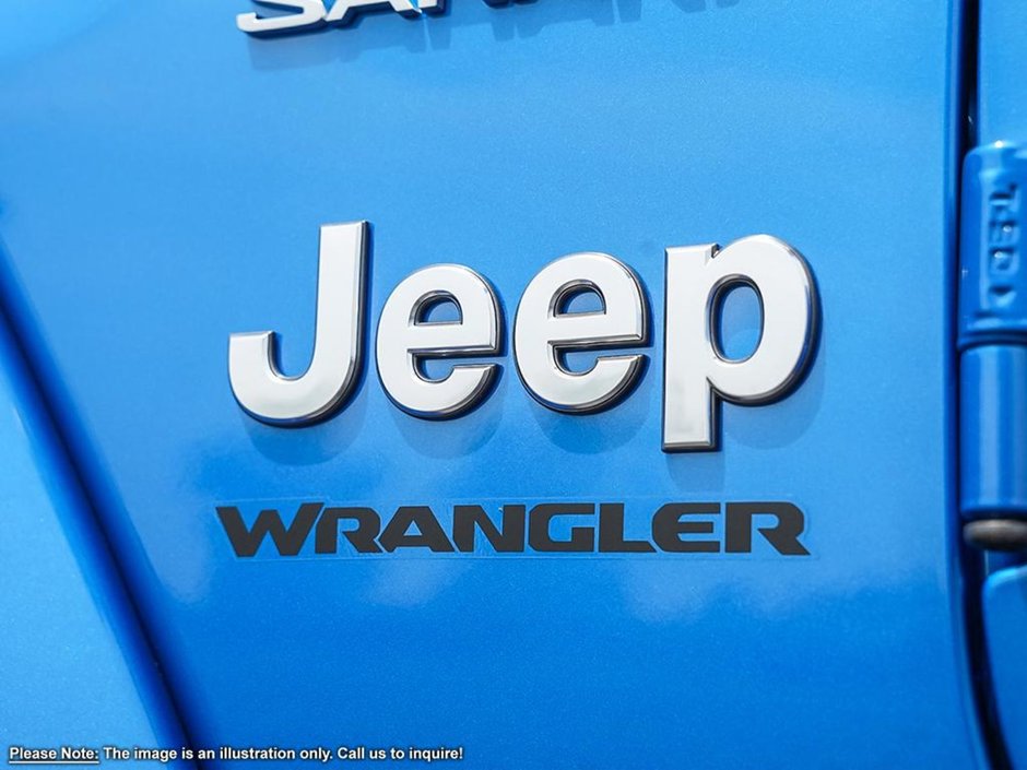 2024 Jeep Wrangler SAHARA IN HYDRO BLUE EQUIPPED WITH A 3.6L V6 , 4X4 , 8SPD TF AUTO , 4X4 , MCKINLEY LEATHER SEATS , SAFETY GROUP , 18INCH RIMS ,-8
