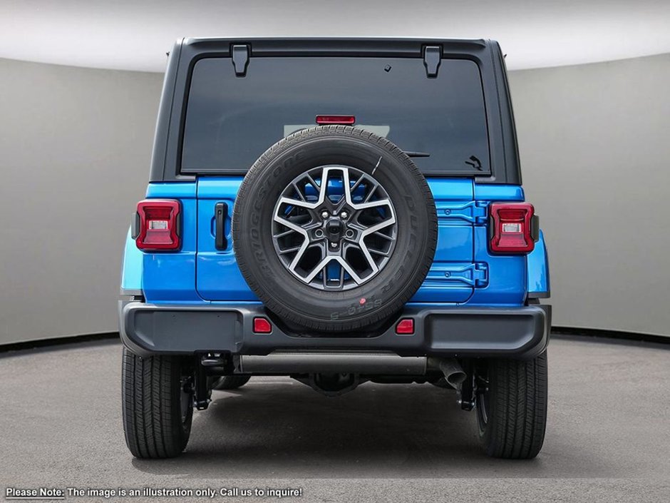 2024 Jeep Wrangler SAHARA IN HYDRO BLUE EQUIPPED WITH A 3.6L V6 , 4X4 , 8SPD TF AUTO , 4X4 , MCKINLEY LEATHER SEATS , SAFETY GROUP , 18INCH RIMS ,-4