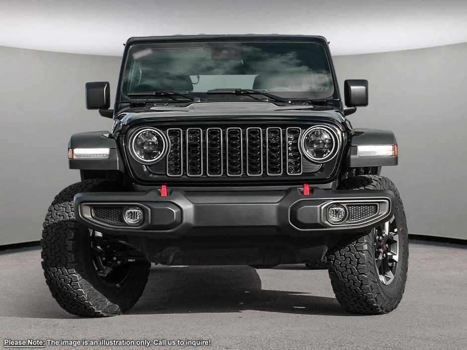 2024 Jeep Wrangler RUBICON IN BLACK EQUIPPED WITH A 3.6L V6 , 4X4 , 8SPD TF AUTO , HARDTOP , CONVENIENCE GROUP , 35INCH TIRE PCKG , 8SPEAKER AUDIO-1