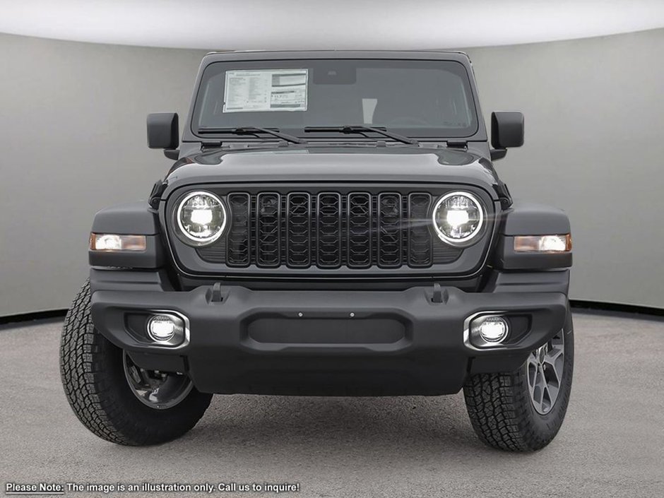 2024 Jeep Wrangler SPORT IN GRANITE METALLIC EQUIPPED WITH A 3.6L V6 , 4X4 , 8SPD TF AUTO , 17INCH RIMS , SAFETY GROUP , TECH GRUOP , CONVENIENCE G-1