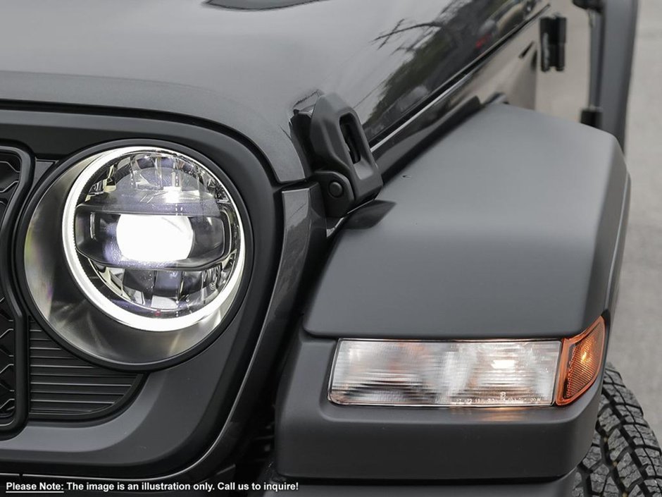 2024 Jeep Wrangler SPORT IN GRANITE METALLIC EQUIPPED WITH A 3.6L V6 , 4X4 , 8SPD TF AUTO , 17INCH RIMS , SAFETY GROUP , TECH GRUOP , CONVENIENCE G-9