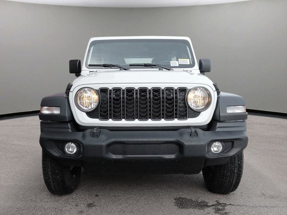 2024 Jeep Wrangler SPORT IN BRIGHT WHITE EQUIPPED WITH A 3.6L V6 , 4X4 , 8SPD TF AUTO , HARDTOP , BACKUP CAM , PUSH START , DUAL ZONE AC , 12.3INCH-1