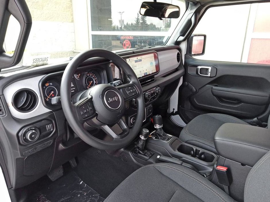 2024 Jeep Wrangler SPORT IN BRIGHT WHITE EQUIPPED WITH A 3.6L V6 , 4X4 , 8SPD TF AUTO , HARDTOP , BACKUP CAM , PUSH START , DUAL ZONE AC , 12.3INCH-12
