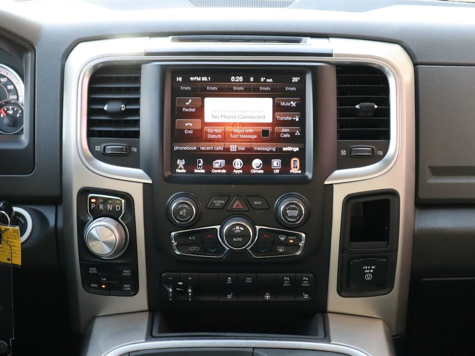 2017 Ram 1500 BIG HORN IN RED PEARL EQUIPPED WITH A 5.7L HEMI V8 , 4X4 , 8SPD TF AUTO , DUAL ZONE AC , 121L TANK , BACKUP CAM , PARK SENSE , R-23