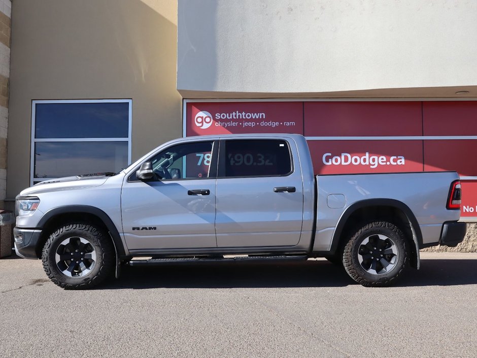 2021 Ram 1500 REBEL IN BILLET SILVER EQUIPPED WITH A 3.0L TURBO DIESEL V6 , 8SPD AUTO , 4X4 , LVL 1 EQUIPMENT GROUP , COLD WEATHER GROUP , 8.4-6