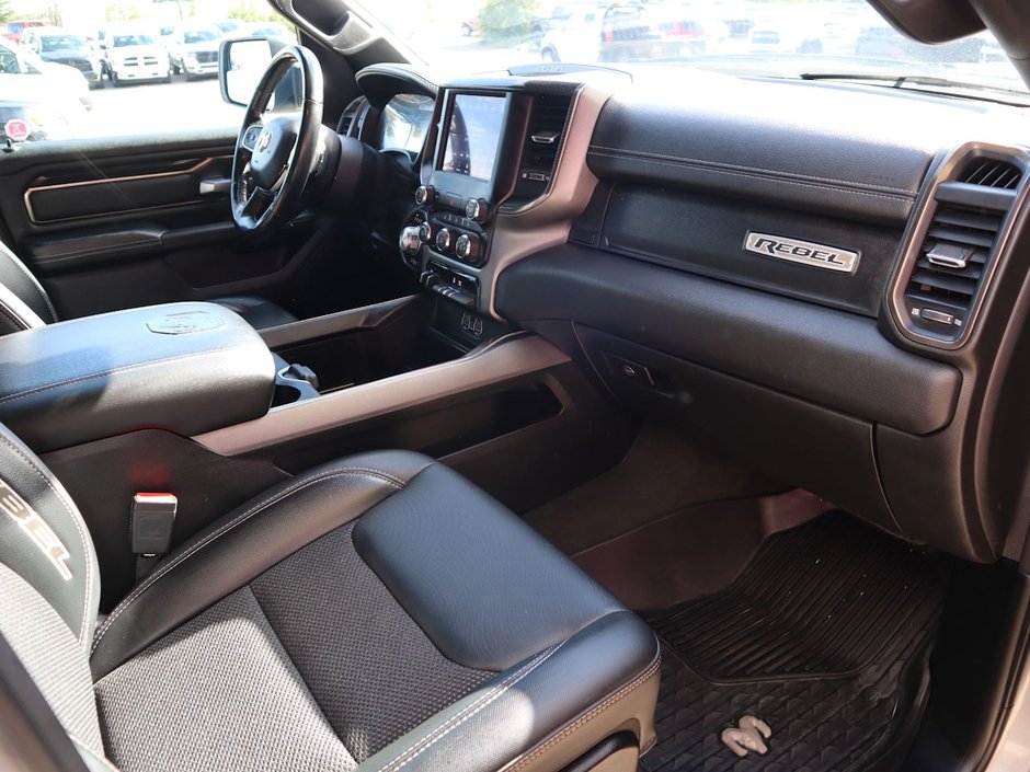 2021 Ram 1500 REBEL IN BILLET SILVER EQUIPPED WITH A 3.0L TURBO DIESEL V6 , 8SPD AUTO , 4X4 , LVL 1 EQUIPMENT GROUP , COLD WEATHER GROUP , 8.4-22