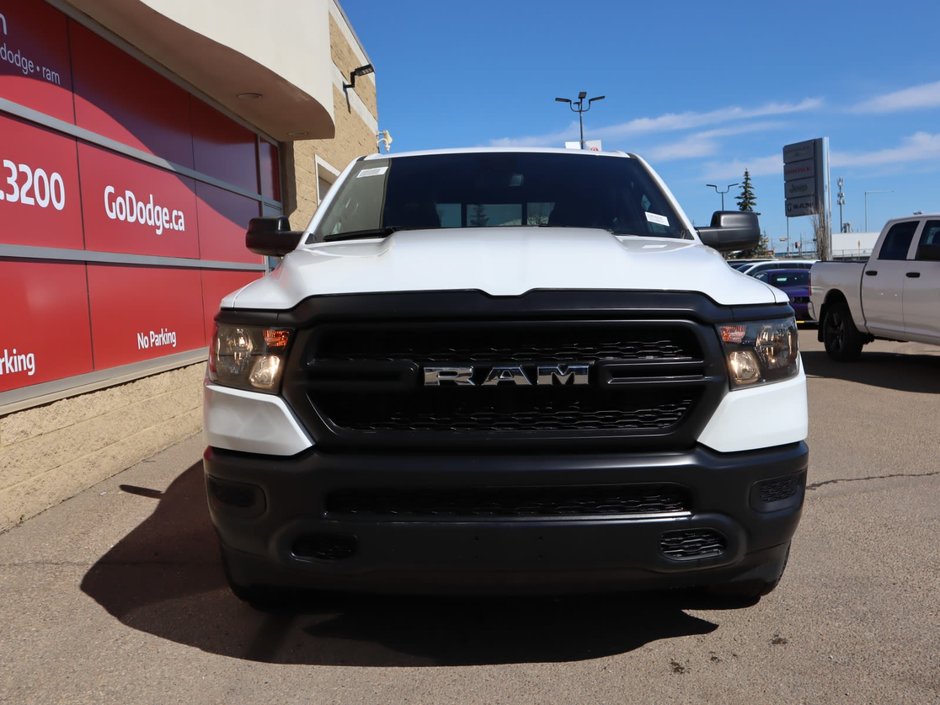 2023 Ram 1500 TRADESMAN IN BRIGHT WHITE EQUIPPED WITH A 5.7L HEMI V8 , 4X4 , 8SPD AUTO , CLASS IV HITCH RECEIVER , ANTI SPIN DIFF , 3.92 REAR-3