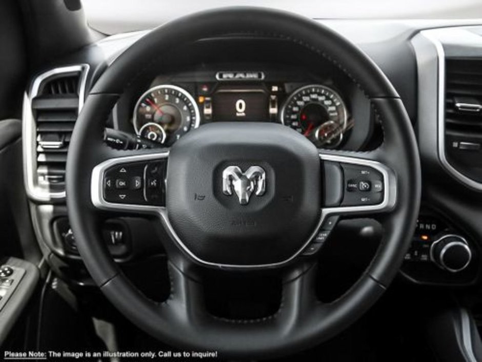 2023 Ram 1500 BIG HORN IN BRIGHT WHITE EQUIPPED WITH A 5.7L HEMI V8 W/ETORQUE , 4X4 , 8SPD AUTO , 8.4INCH TOUCHSCREEN W/NAV , BIG HORN LVL 1 ,-12