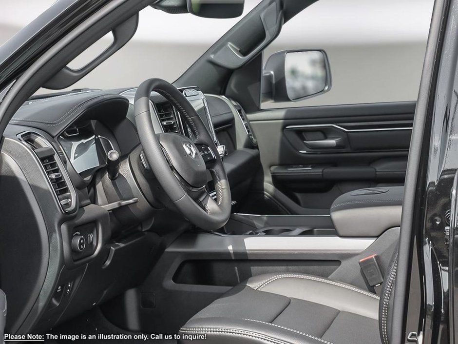 2024 Ram 1500 SPORT IN DIAMOND BLACK EQUIPPED WITH A 5.7L HEMI V8 W/ETORQUE , 4X4 , 8SPD AUTO , 22INCH RIMS , BSM/RCPD , 125L TANK , SPORT HOO-10