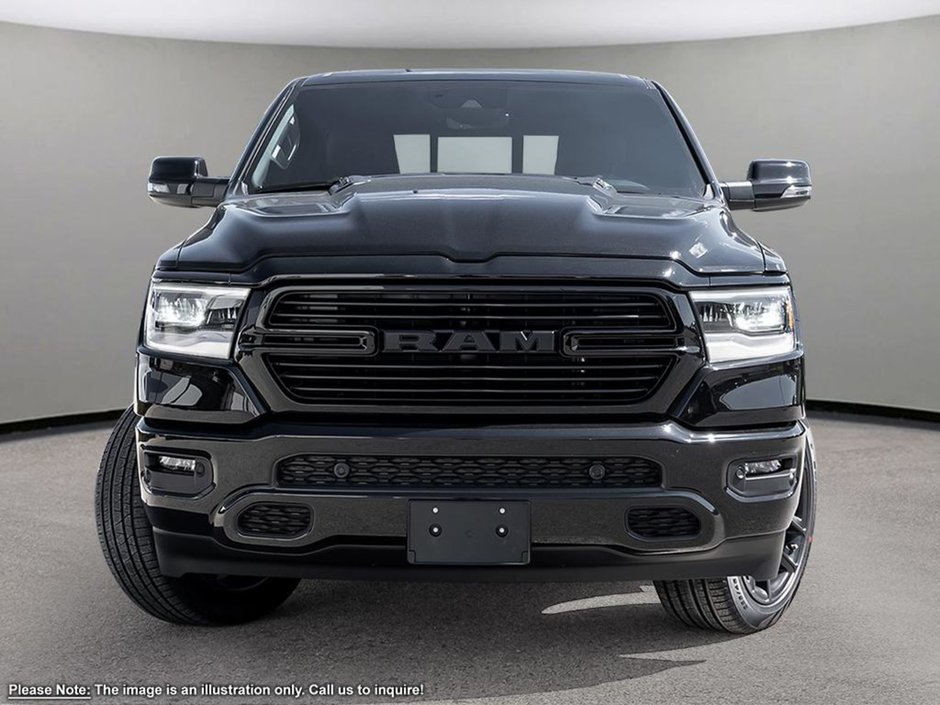 2024 Ram 1500 SPORT IN DIAMOND BLACK EQUIPPED WITH A 5.7L HEMI V8 W/ETORQUE , 4X4 , 8SPD AUTO , 22INCH RIMS , BSM/RCPD , 125L TANK , SPORT HOO-1