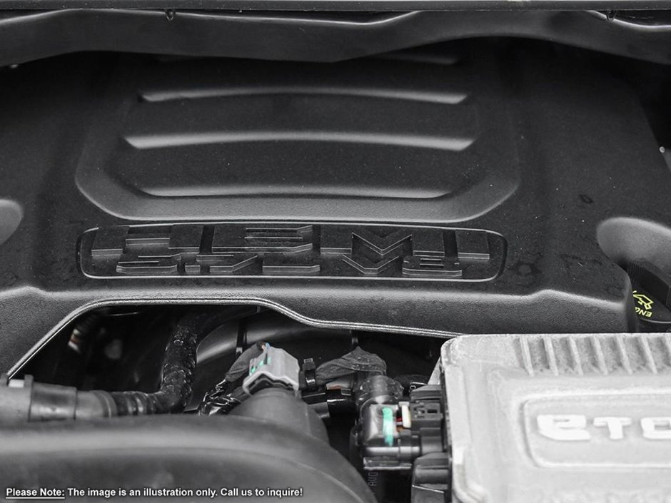 2024 Ram 1500 SPORT IN BRIGHT WHITE EQUIPPED WITH A 5.7L HEMI V8 , 4X4 , 8SPD AUTO , 22INCH RIMS , 125L TANK , BSM/RCPD , SPORT HOOD , PANORAM-5