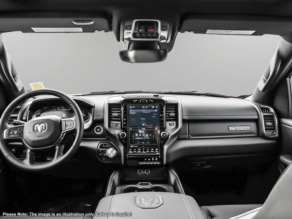 2024 Ram 1500 SPORT IN BRIGHT WHITE EQUIPPED WITH A 5.7L HEMI V8 , 4X4 , 8SPD AUTO , 22INCH RIMS , 125L TANK , BSM/RCPD , SPORT HOOD , PANORAM-17