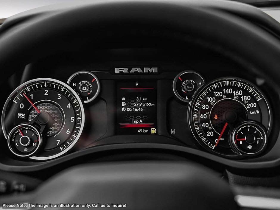 2025 Ram 1500 BIG HORN SPORT IN RED PEARL EQUIPPED WITH A 3.0L HURRICANE TWIN TURBO I6 , 4X4 , 8SPD AUTO , 20INCH RIMS , TRAILER BRAKE CONTROL-13