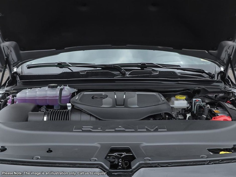 2025 Ram 1500 BIG HORN NIGHT EDITION IN BILLET SILVER EQUIPPED WITH A 3.0L TWIN TURBO HURRICANE I6 , 8SPD AUTO , 4X4 , TONNEAU COVER , 3.92 RE-5