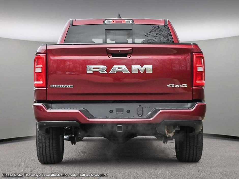 2025 Ram 1500 BIG HORN SPORT IN RED PEARL EQUIPPED WITH A 3.0L TRIN TURBO HURRICANE I6 , 4X4 , 8SPD AUTO , 125L TANK , TRAILER BRAKE CONTROL ,-4