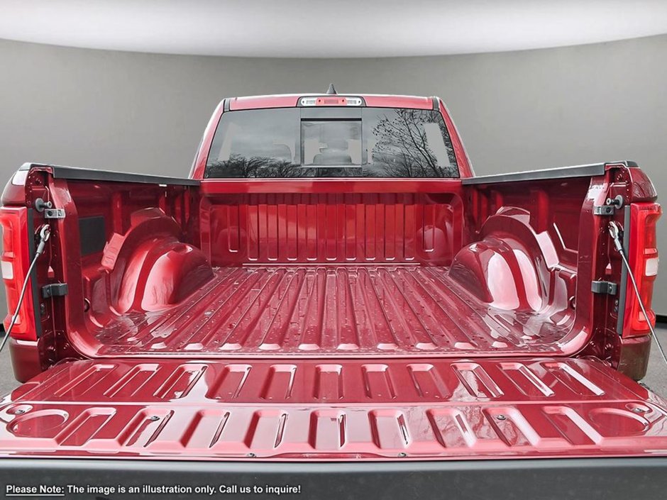2025 Ram 1500 BIG HORN SPORT IN RED PEARL EQUIPPED WITH A 3.0L TRIN TURBO HURRICANE I6 , 4X4 , 8SPD AUTO , 125L TANK , TRAILER BRAKE CONTROL ,-6