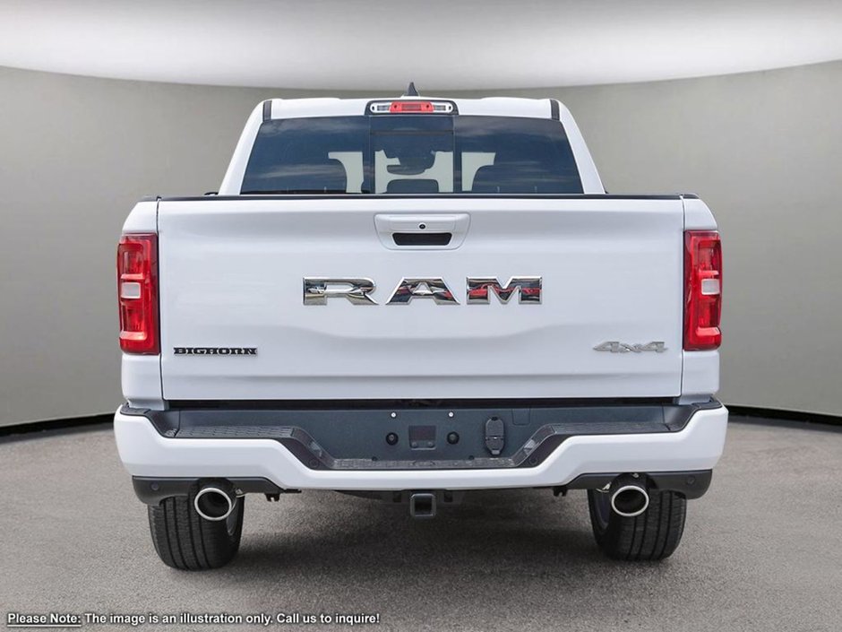 2025 Ram 1500 BIG HORN IN BRIGHT WHITE EQUIPPED WITH A 3.6L V6 W/ETORQUE , 4X4 , 8SPD AUTO , TRAILER BRAKE CONTROL , 20INCH RIMS , BIG HORN LV-4