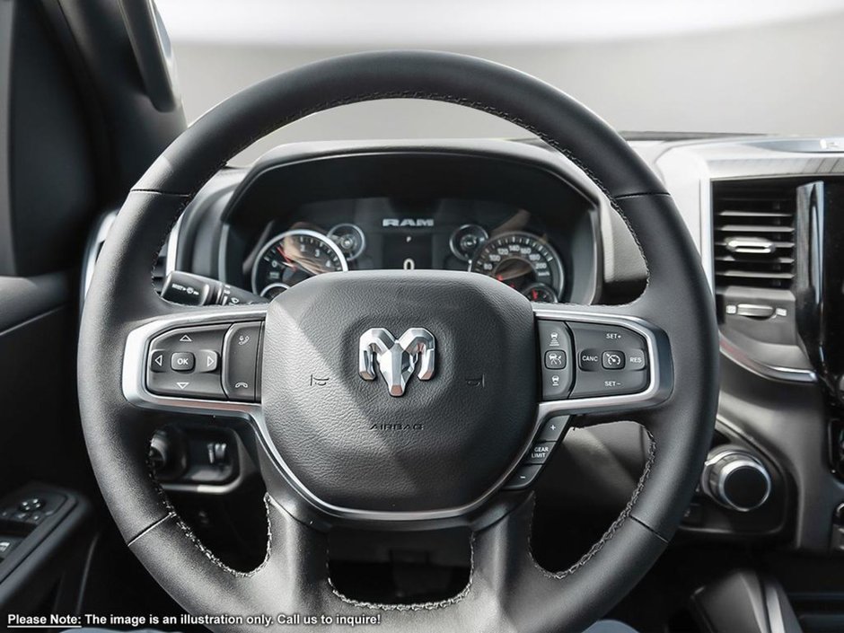 2025 Ram 1500 BIG HORN IN BRIGHT WHITE EQUIPPED WITH A 3.6L V6 W/ETORQUE , 4X4 , 8SPD AUTO , TRAILER BRAKE CONTROL , 20INCH RIMS , BIG HORN LV-10