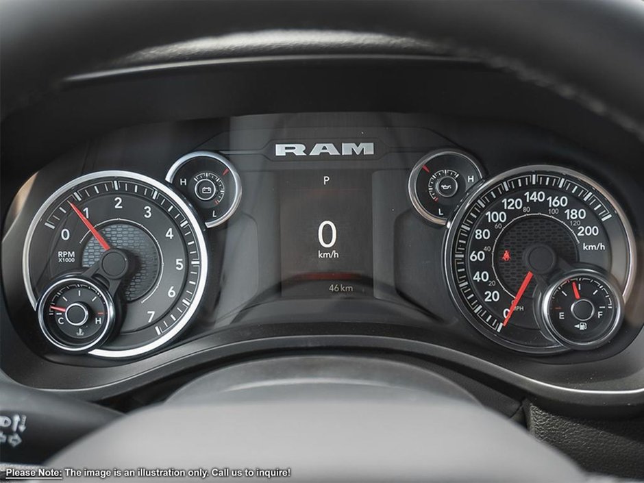 2025 Ram 1500 BIG HORN IN BRIGHT WHITE EQUIPPED WITH A 3.6L V6 W/ETORQUE , 4X4 , 8SPD AUTO , TRAILER BRAKE CONTROL , 20INCH RIMS , BIG HORN LV-11