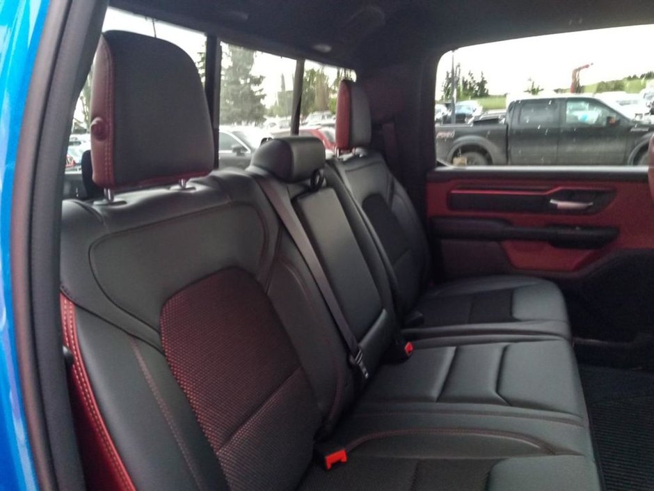 2025 Ram 1500 REBEL IN HYDRO BLUE EQUIPPED WITH A 3.0L TWIN TURBO I6 , 4X4 , 8SPD AUTO , PERF SHOCKS , CLOTH/VINYL BUCKET SEATS-21