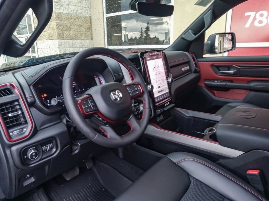 2025 Ram 1500 REBEL IN HYDRO BLUE EQUIPPED WITH A 3.0L TWIN TURBO I6 , 4X4 , 8SPD AUTO , PERF SHOCKS , CLOTH/VINYL BUCKET SEATS-11