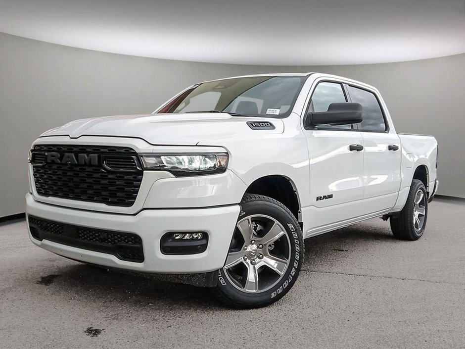 2025 Ram 1500 TRADESMAN SPORT IN BRIGHT WHITE EQUIPPED WITH A 3.6L V6 W/ETORQUE , 4X4 , 8SPD AUTO , TRADESMAN LVL 1 , SPORT APPEARANCE PCKG-0