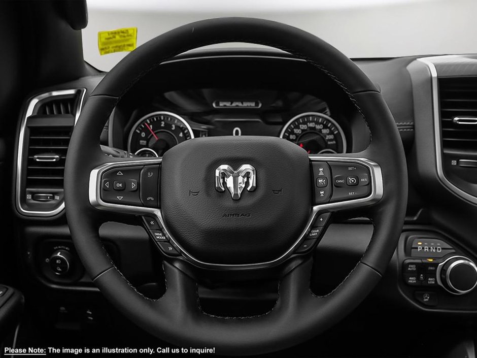 2025 Ram 1500 BIG HORN NIGHT EDITION IN BRIGHT WHITE EQUIPPED WITH A 3.6L V6 W/ETORQUE , 4X4 , 8SPD AUTO , 20INCH RIMS , ALPINE AUDIO , 12INCH-11