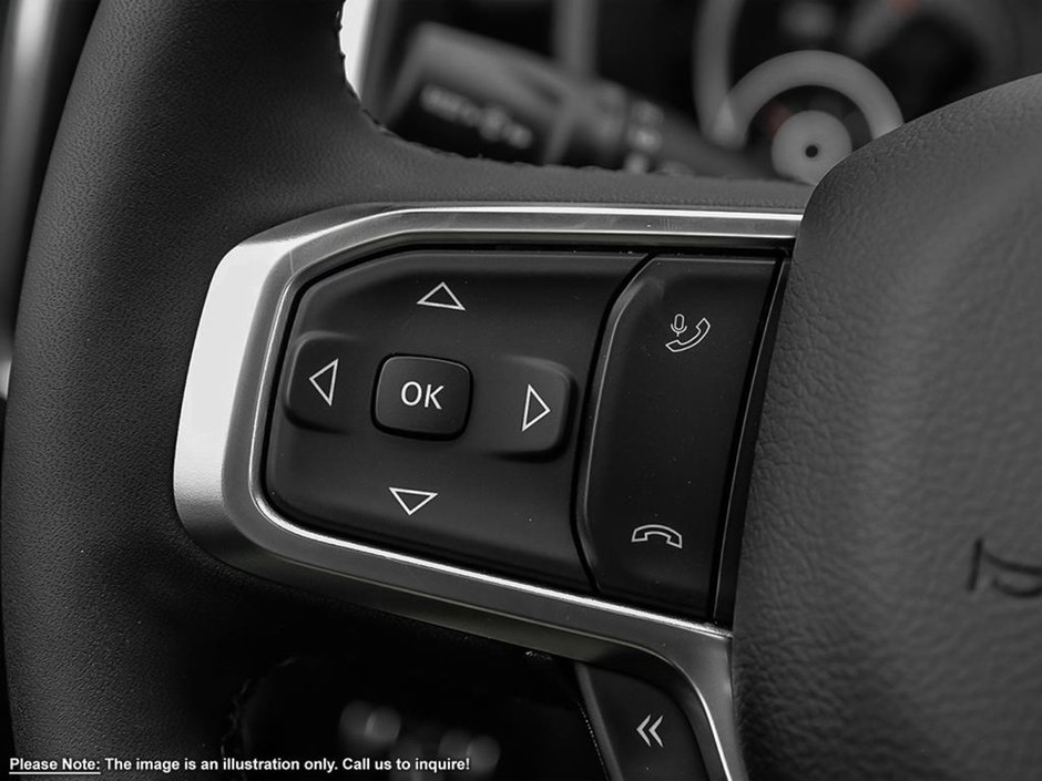 2025 Ram 1500 BIG HORN NIGHT EDITION IN BRIGHT WHITE EQUIPPED WITH A 3.6L V6 W/ETORQUE , 4X4 , 8SPD AUTO , 20INCH RIMS , ALPINE AUDIO , 12INCH-13