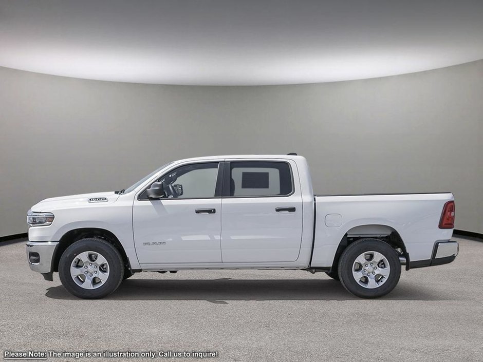 2025 Ram 1500 SXT TRADESMAN IN BRIGHT WHITE EQUIPPED WITH A 3.6L V6 W/ETORQUE , 4X4 , 8SPD AUTO , TRADESMAN LVL 1 , SXT APPEARANCE GROUP , BAC-2