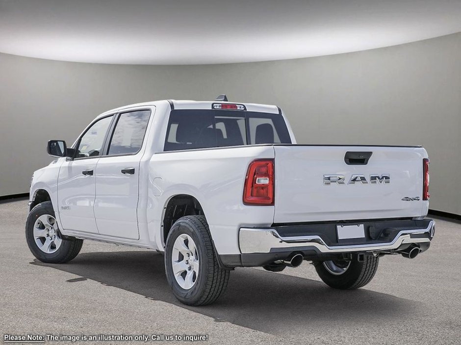 2025 Ram 1500 SXT TRADESMAN IN BRIGHT WHITE EQUIPPED WITH A 3.6L V6 W/ETORQUE , 4X4 , 8SPD AUTO , TRADESMAN LVL 1 , SXT APPEARANCE GROUP , BAC-3