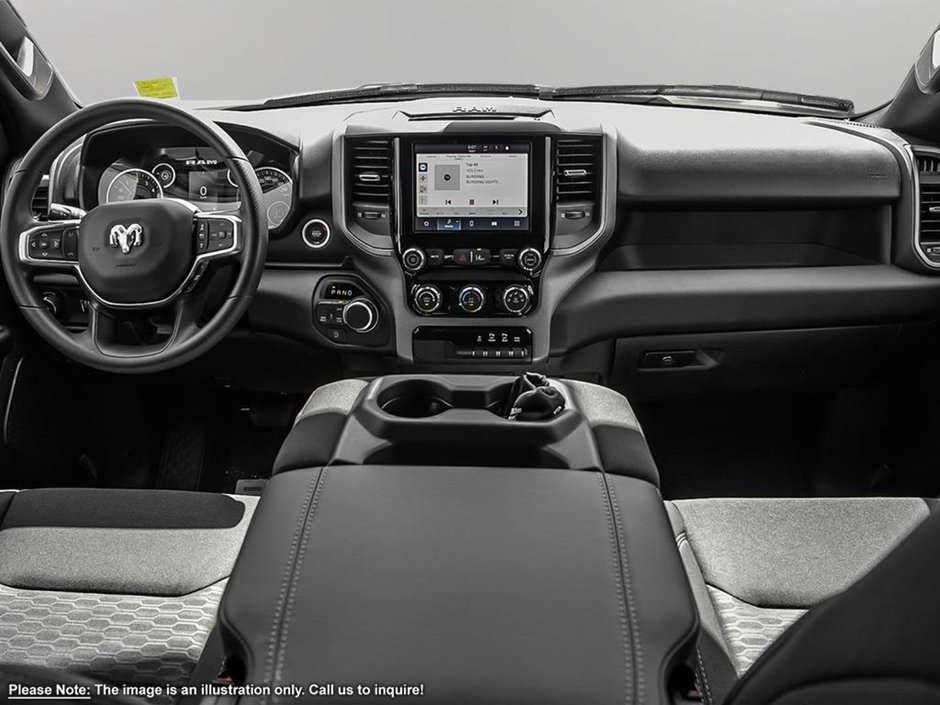 2025 Ram 1500 SXT TRADESMAN IN BRIGHT WHITE EQUIPPED WITH A 3.6L V6 W/ETORQUE , 4X4 , 8SPD AUTO , TRADESMAN LVL 1 , SXT APPEARANCE GROUP , BAC-21