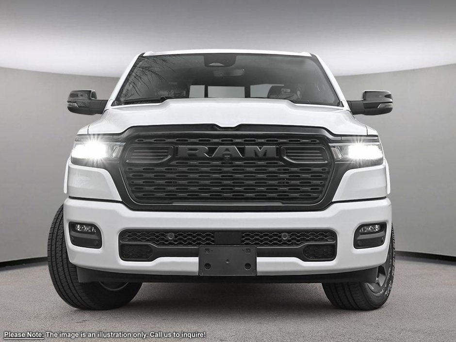 2025 Ram 1500 BIG HORN NIGHT EDITION IN BRIGHT WHITE EQUIPPED WITH A 3.6L V6 W/ETORQUE , 4X4 , 8SPD AUTO , BIG HORN LVL 2 , 20INCH RIMS , WIRE-1
