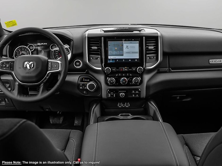 2025 Ram 1500 BIG HORN SPORT IN DIAMOND BLACK EQUIPPED WITH A 3.0L TWIN TURBO I6 , 4X4 , 8SPD AUTO , TONNEAU COVER , BIG HORN LVL 1 , TRAILER-21