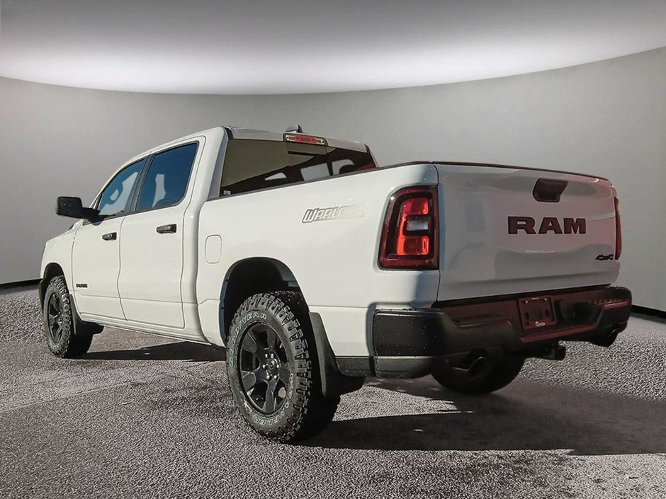 2025 Ram 1500 WARLOCK IN BRIGHT WHITE EQUIPPED WITH A 3.0L TWIN TURBO HURRICANE I6 , 4X4 , 8SPD AUTO , E-LOCKER REAR AXLE , BACKUP CAM , PERF-3