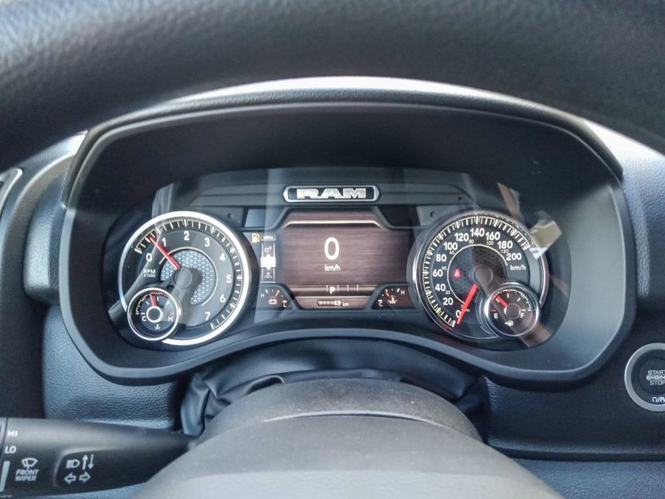 2025 Ram 1500 WARLOCK IN HYDRO BLUE EQUIPPED WITH A 3.0L TWIN TUBRO HURRICANE I6 , 4X4 , 8SPD AUTO , E LOCKER REAR AXLE , BACKUP CAM , PERF SH-13