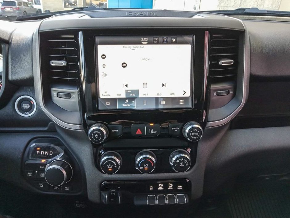 2025 Ram 1500 WARLOCK IN HYDRO BLUE EQUIPPED WITH A 3.0L TWIN TUBRO HURRICANE I6 , 4X4 , 8SPD AUTO , E LOCKER REAR AXLE , BACKUP CAM , PERF SH-17