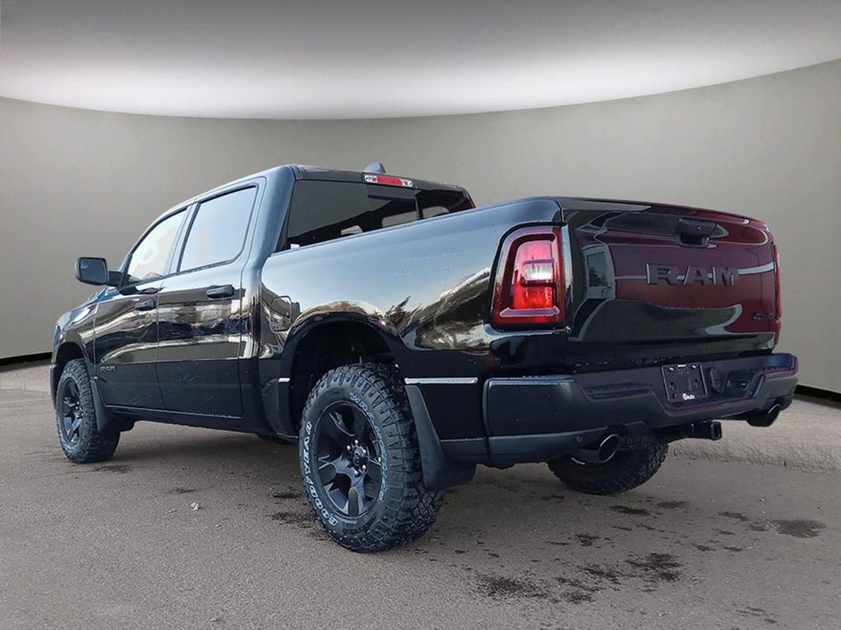 2025 Ram 1500 WARLOCK IN DIAMOND BLACK EQUIPPED WITH A 3.0L TWIN TURBO HURRICANE I6 , 4X4 , 8SPD AUTO , BACKUP CAM , PERF SHOCK ABSORBERS , 18-3