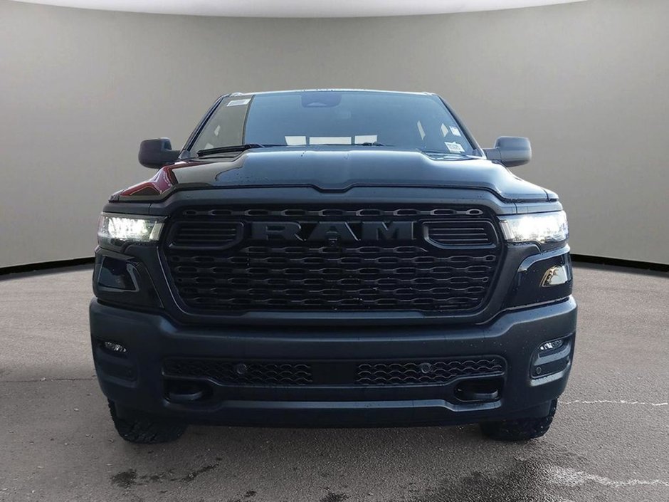 2025 Ram 1500 WARLOCK IN DIAMOND BLACK EQUIPPED WITH A 3.0L TWIN TURBO HURRICANE I6 , 4X4 , 8SPD AUTO , BACKUP CAM , PERF SHOCK ABSORBERS , 18-1