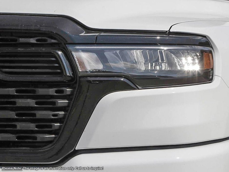 2025 Ram 1500 SPORT NIGHT EDITION IN BRIGHT WHITE EQUIPPED WITH A 3.0L TWIN TURBO I6 , 4X4 , 8SPD AUTO , PANO SUNROOF , SPORT HOOD , SPORT LVL-8