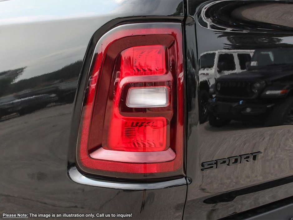 2025 Ram 1500 SPORT IN DIAMOND BLACK EQUIPPED WITH A 3.0L TWIN TURBO I6 , 4X4 , 8SPD AUTO , 22INCH RIMS , PWR RUNNING BOARDS , SPORT HOOD , PA-8