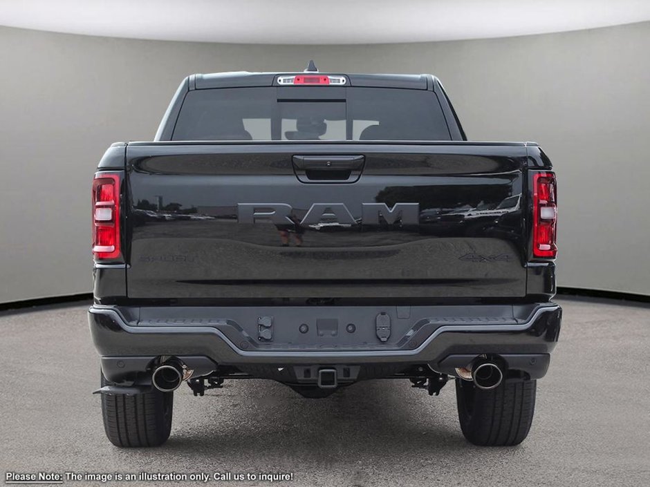 2025 Ram 1500 SPORT IN DIAMOND BLACK EQUIPPED WITH A 3.0L TWIN TURBO I6 , 4X4 , 8SPD AUTO , 22INCH RIMS , PWR RUNNING BOARDS , SPORT HOOD , PA-3
