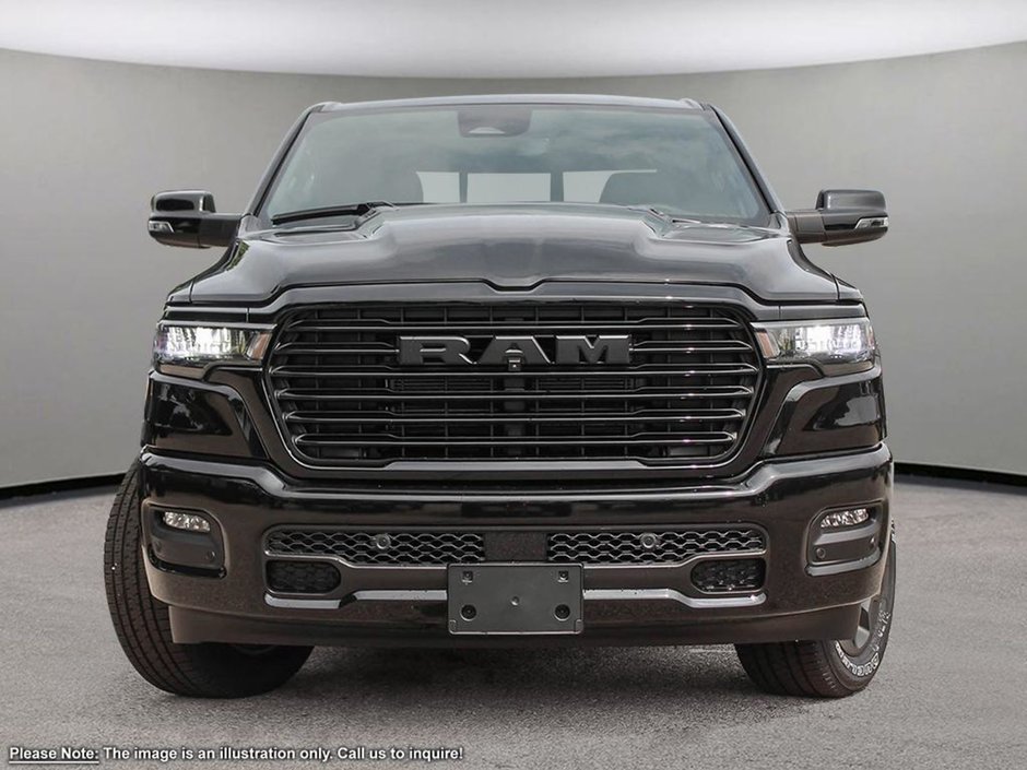 2025 Ram 1500 SPORT IN DIAMOND BLACK EQUIPPED WITH A 3.0L TWIN TURBO I6 , 4X4 , 8SPD AUTO , 22INCH RIMS , PWR RUNNING BOARDS , SPORT HOOD , PA-1