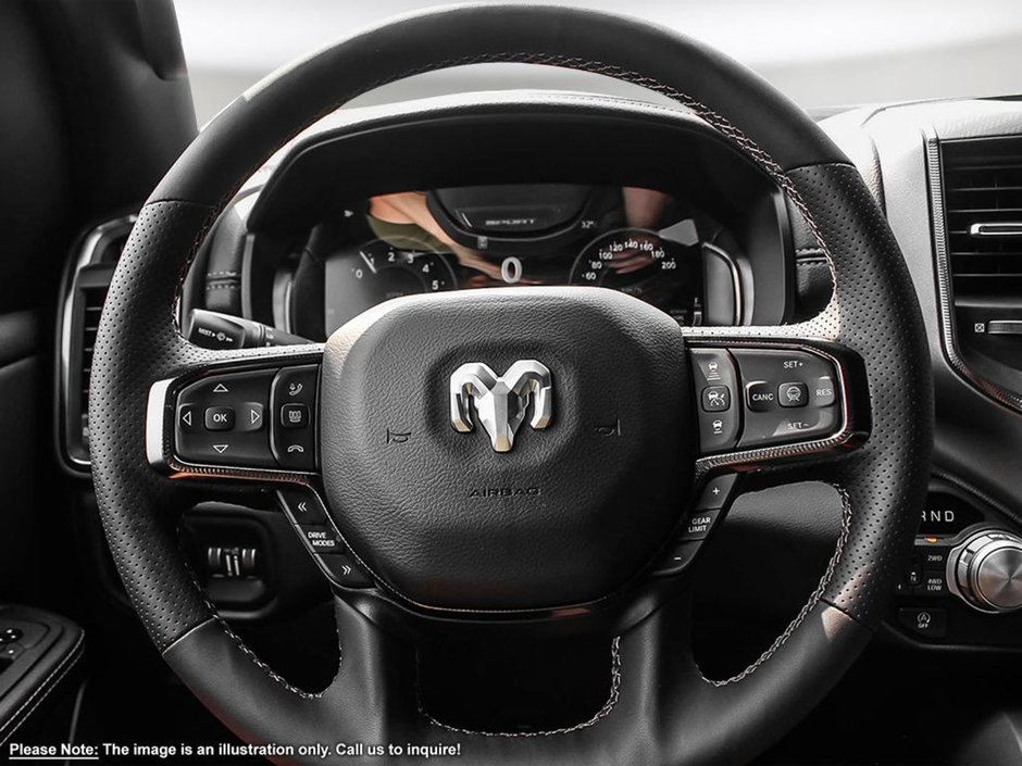 2025 Ram 1500 SPORT IN DIAMOND BLACK EQUIPPED WITH A 3.0L TWIN TURBO I6 , 4X4 , 8SPD AUTO , 22INCH RIMS , PWR RUNNING BOARDS , SPORT HOOD , PA-12