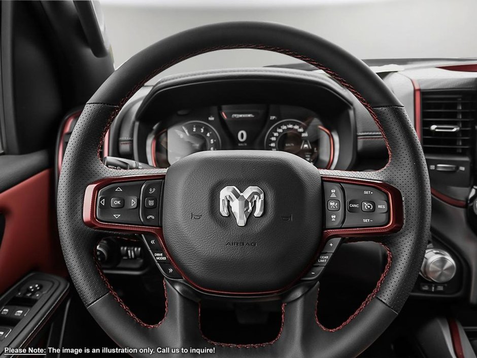 2025 Ram 1500 REBEL GT IN FLAME RED EQUIPPED WITH A 3.0L TWIN TUBRO I6 , 4X4 , 8SPD AUTO , REBEL LVL 2 , PANO SUNROOF , SIDE STEPS , 125L TANK-12