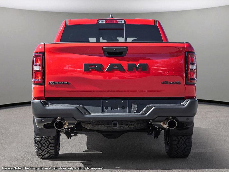 2025 Ram 1500 REBEL GT IN FLAME RED EQUIPPED WITH A 3.0L TWIN TUBRO I6 , 4X4 , 8SPD AUTO , REBEL LVL 2 , PANO SUNROOF , SIDE STEPS , 125L TANK-4