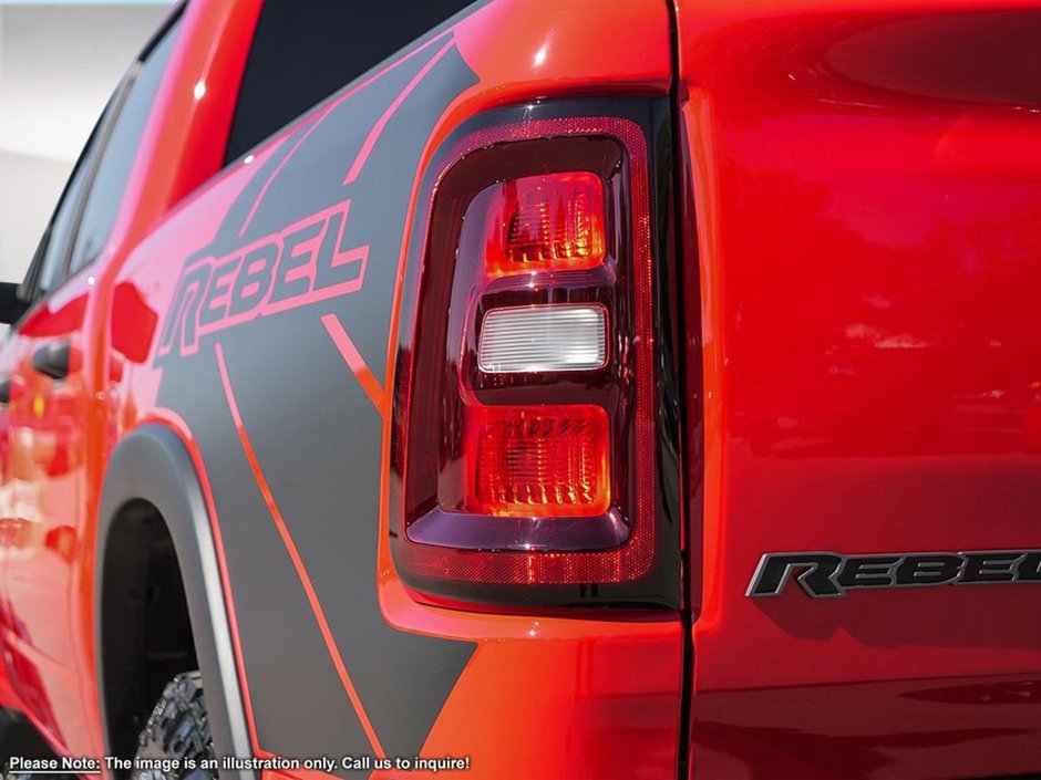 2025 Ram 1500 REBEL GT IN FLAME RED EQUIPPED WITH A 3.0L TWIN TUBRO I6 , 4X4 , 8SPD AUTO , REBEL LVL 2 , PANO SUNROOF , SIDE STEPS , 125L TANK-10