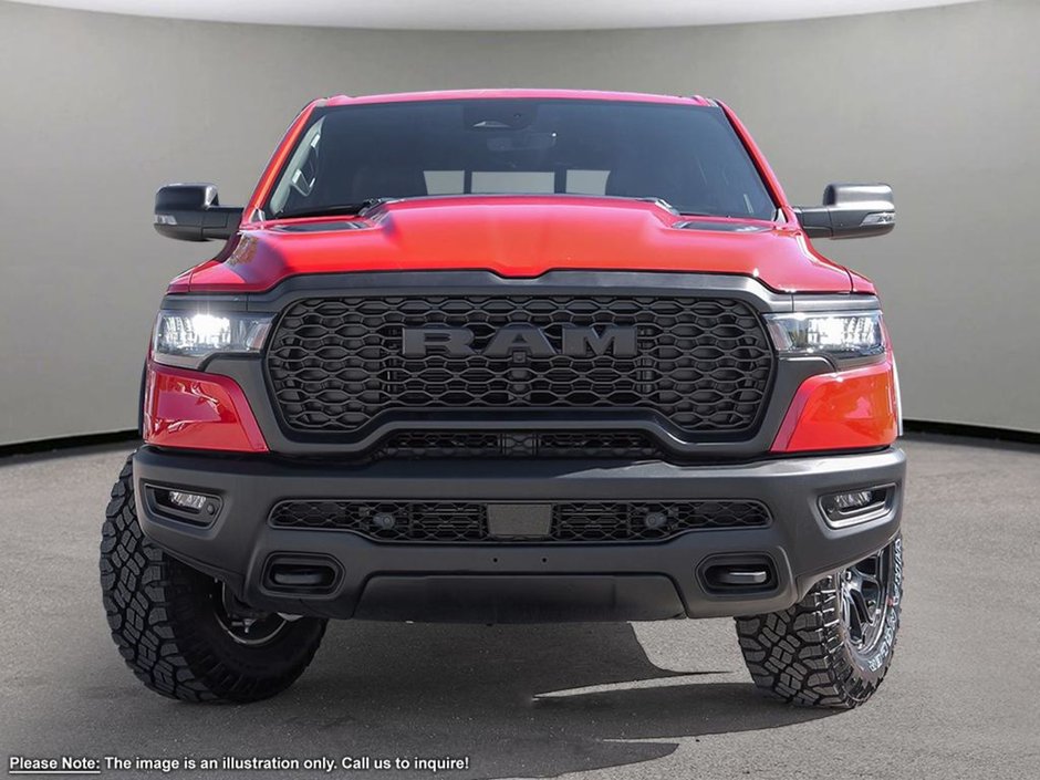 2025 Ram 1500 REBEL GT IN FLAME RED EQUIPPED WITH A 3.0L TWIN TUBRO I6 , 4X4 , 8SPD AUTO , REBEL LVL 2 , PANO SUNROOF , SIDE STEPS , 125L TANK-1