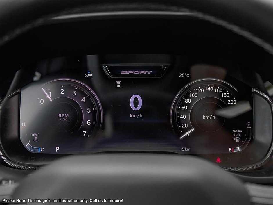 2025 Ram 1500 SPORT IN DIAMOND BLACK EQUIPPED WITH A 3.0L TWIN TURBO I6 , 4X4 , 8SPD AUTO , SPORT HOOD , PANORAMIC SUNROOF , TECH GROUP , TRAI-13